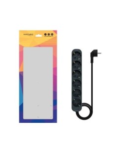Nanocable Regleta de Enchufes 6 Tomas 1'4 m Negro 2