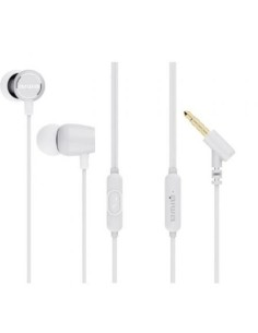 Auriculares Intrauditivos Aiwa ESTM-30WT/ con Micrófono/ Jack 3.5/ Blancos