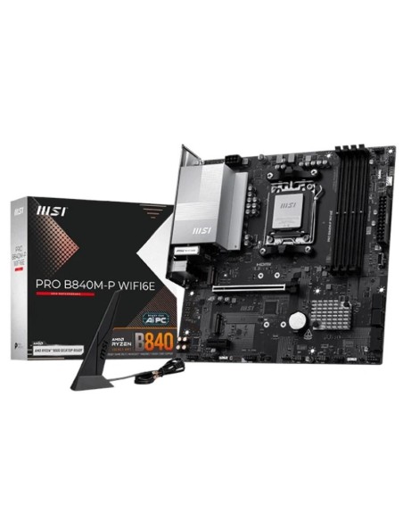 MSI Placa Base PRO B840M-P WIFI6E DDR5 mATX