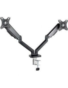 Soporte de Mesa para 2 Monitores TooQ DB5132TNR-B/ Giratorio/ Inclinable/ hasta 9kg