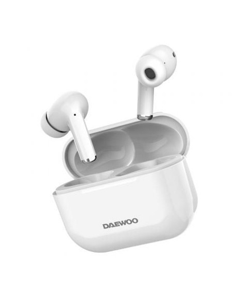 Auriculares Bluetooth Daewoo DW2002 con estuche de carga/ Autonomía 6h/ Blancos