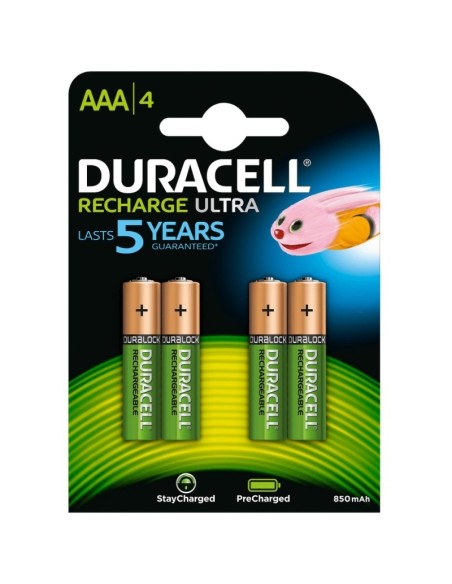 Duracell Pila Recargable HR03 AAA 900mAh Blister*4