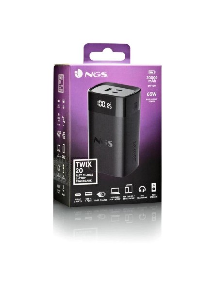 NGS BATERIA EXTERNA PORTATIL CARGA RAPIDA 65W