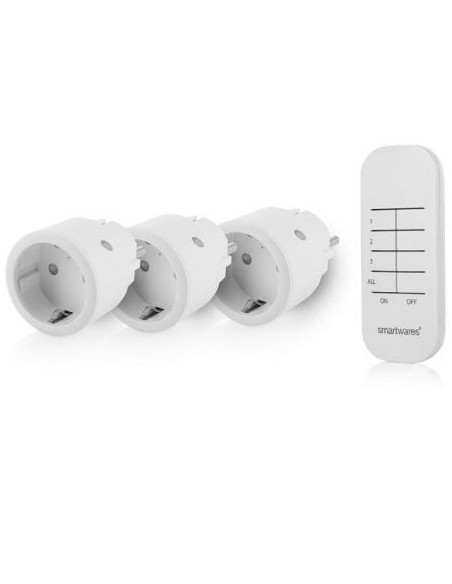Set de Enchufes Inalámbricos Smartwares SH4-99578/ Blancos
