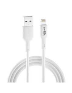 iggual cable USB-A/Lightning 100 cm blanco