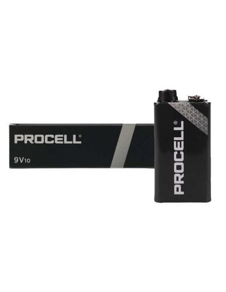 Pack de 10 Pilas Duracell PROCELL ID1604IPX10/ 9V/ Alcalinas