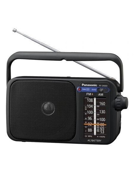 Radio Portátil Panasonic RF-2400DEG-K/ Negra