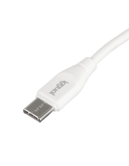 iggual Cable USB-C/USB-C 100 cm blanco Q3.0 3A