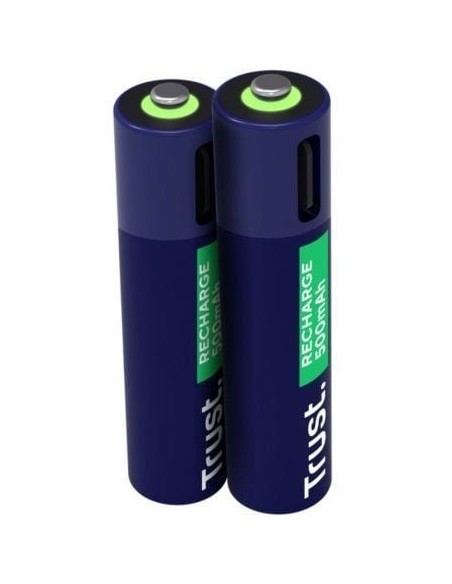 Pack de 2 Pilas AAA Trust 25585/ Recargables