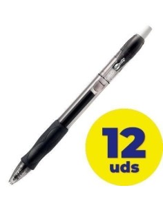 Caja de Bolígrafos de Tinta de Gel Bic Gelocity 526275/ 12 unidades/ Negros