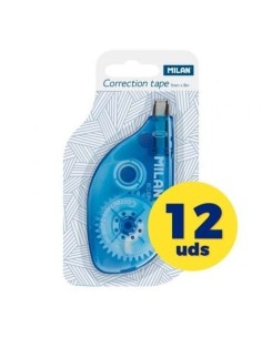 Caja de Corrector de Escritura en Cinta Milan Correction Tape 80185/ 5mm x 8m 12 unidades