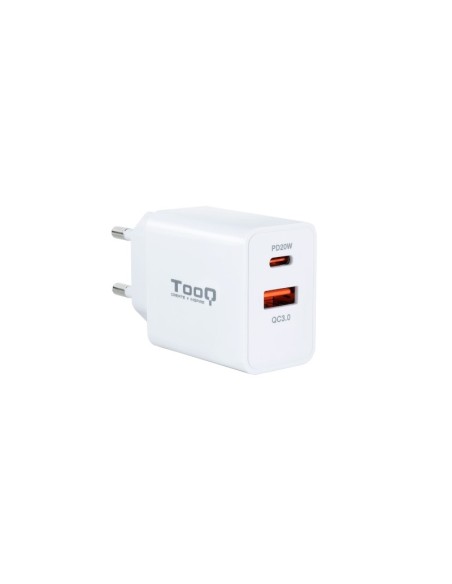 Tooq Cargador de pared doble USB-C PD+ USB A
