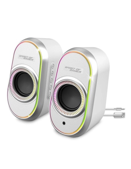 Spirit of Gamer Altavoz 2.0 FANATIC 500 RGB White
