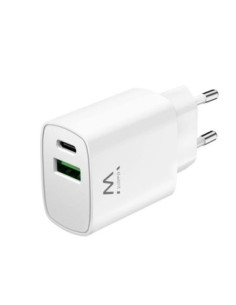EWENT Cargador rapido Q3 20w Usb-C y Usb-A