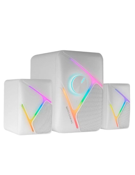 Mars Gaming Altavoces MS-H21 2.1 35W RGB Blanco
