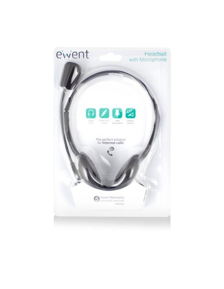 EWENT EW3563 Auriculares+ Micrófono Stéreo