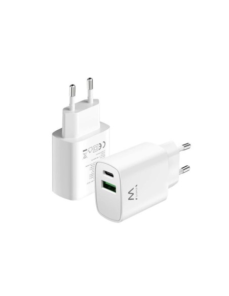 EWENT Cargador rapido Q3 20w Usb-C y Usb-A