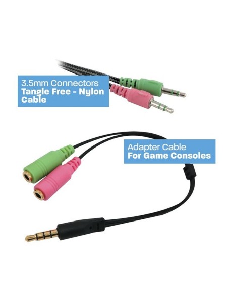 EWENT PL3320 Gaming Headset with Mic for PC and Co