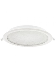 Downlight Iglux IG-54-7R-F/ Circular/ Ø115 x 29.5mm/ Potencia 7W/ 640 Lúmenes/ 6000ºK/ Blanco