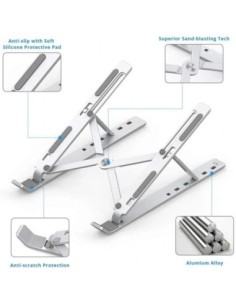 Ewent EW1266 soporte portatil viaje aluminio hasta 2