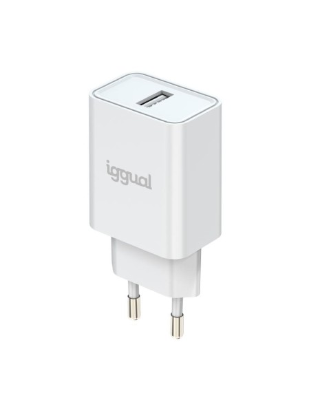 iggual Cargador de pared 1xUSB 5V/2.4A (12W)