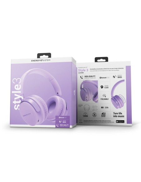 ENERGY SISTEM Auriculares BT Style 3 Lavender