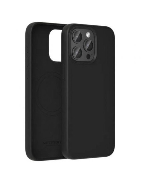 Funda Silicona con Magsafe Vention KUDB0-10/ Compatible con iPhone 13/ Negra