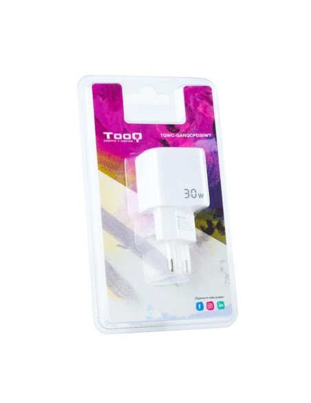 TOOQ Cargador pared GAN USB-C/USB-A 30W