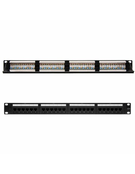 Nanocable Panel Parcheo 24P CAT6 UTP 19"1U Dual