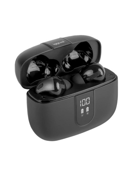 iggual Auriculares inalámbricos TWS Bluetooth negr