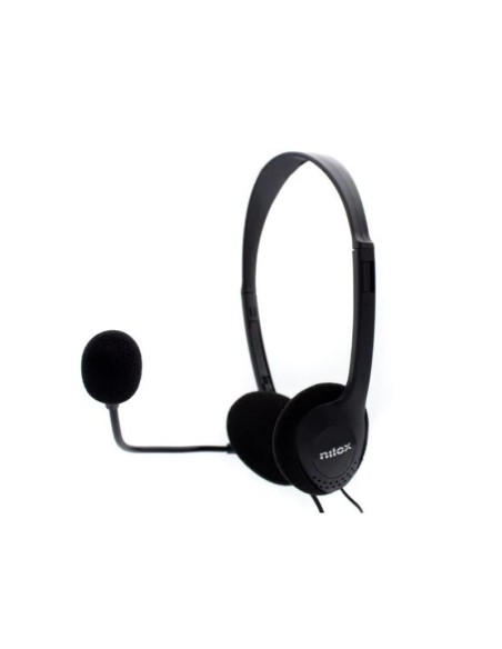 Nilox Auriculares NXCM0000004 Doble Jack Negro