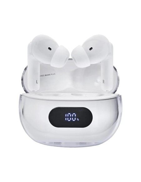 Intenso | Buds Plus Auriculares TWS ANC+ENC| Blanc
