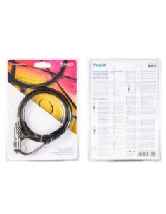 Tooq Cable seguridad T-Nano con combinación 1'5m