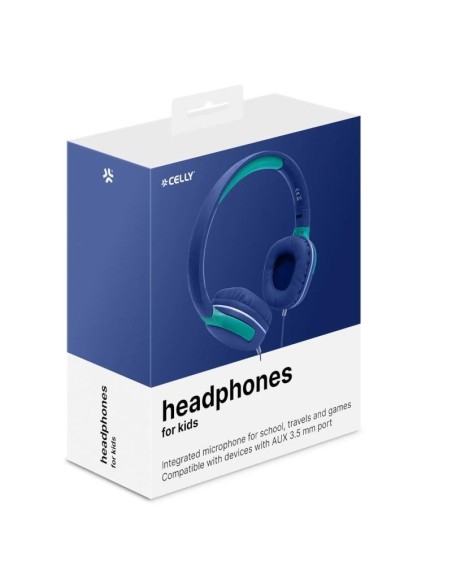 Celly Auricular Diadema niños Azul