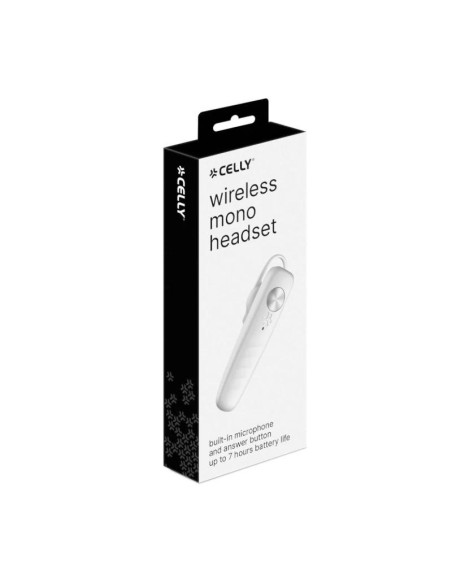 Celly Auricular mono Bluetooth Blanco