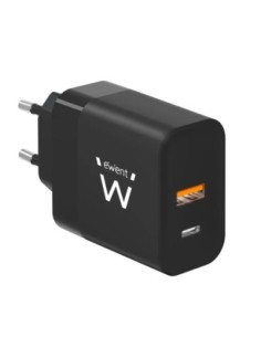 Ewent Cargador Rapido USB-A Y USB-C  GanFast 45W 2