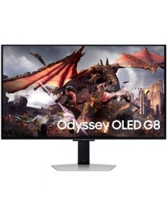 Monitor Gaming Samsung Odyssey OLED G8 S32DG802SU 32'/ 4K/ 0.03ms/ 240Hz/ OLED/ Multimedia/ Regulable en altura/ Gris