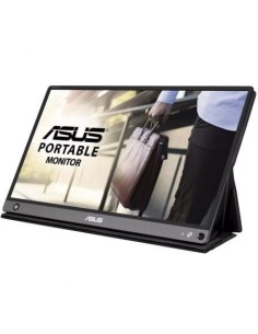 Monitor Portátil Asus ZenScreen Go MB16AHP 15.6'/ Full HD/ Multimedia/ Plata y Negro
