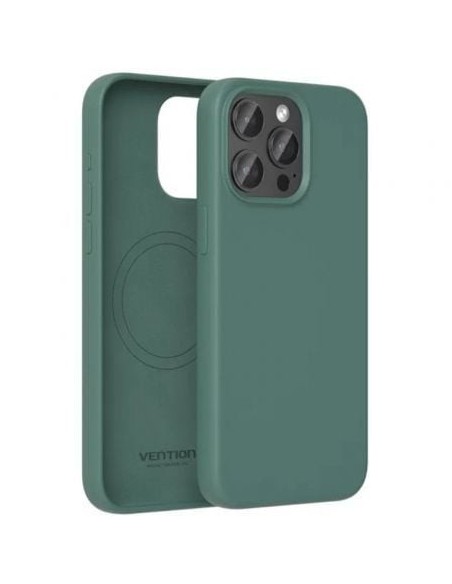 Funda Silicona con Magsafe Vention KUDG0-20/ Compatible con iPhone 13 Mini/ Verde