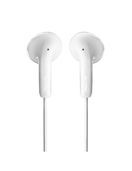 NGS Auricular Blanco Estéreo con cable JACK 3.5 mm