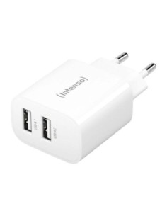 Intenso | Cargador pared W24AA|2xUSB-A|blanco