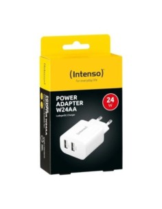 Intenso | Cargador pared W24AA|2xUSB-A|blanco 2