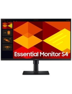 Monitor Profesional Samsung Essential Monitor S4 S27D406GAU/ 27'/ Full HD/ Multimedia/ Regulable en altura/ Negro