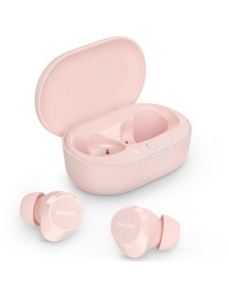 Auriculares Bluetooth Philips TAT1209 con estuche de carga/ Autonomía 6h/ Rosas