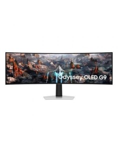 Monitor Gaming Ultrapanorámico Curvo Samsung Odyssey OLED G9 S49CG934SU 49'/ Dual QHD/ 0.03ms/ 240Hz/ OLED/ Multimedia/ Regulable en altura/ Plata