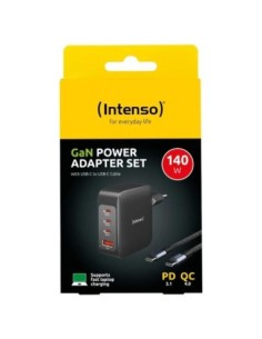 Intenso | KIT Cargador GaN W140A3C + Cable USB-C 2