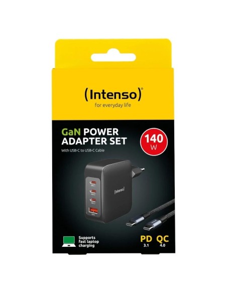 Intenso | KIT Cargador GaN W140A3C + Cable USB-C