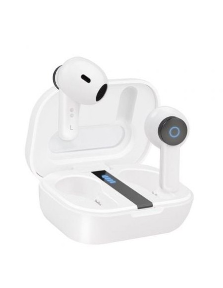 Auriculares Bluetooth TooQ Bender TQBWH-0031W con estuche de carga/ Autonomía 4h/ Blancos