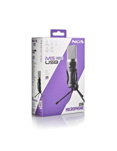 NGS Micrófono PC Usb con soporte tripode