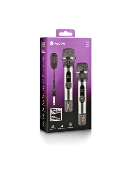 NGS Micrófonos inalámbricos Vocales Pack 2
